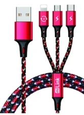 Sondpex 6ft. 3-in-1 (microUSB, Type-C, 8-pin) Charging Cable                                     - MTLL-246 - Image 5