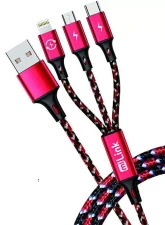 Sondpex 6ft. 3-in-1 (microUSB, Type-C, 8-pin) Charging Cable                                     - MTLL-246 - Image 2