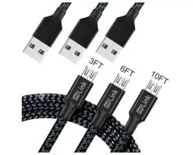Sondpex 3-Pack Micro USB Changing/Syncing Cable