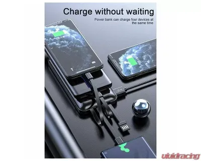 Sondpex 10,000mAh Power Bank with Built-in Full-set Charging Cables - WCP-J272