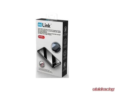 Sondpex 10,000mAh Power Bank with Built-in Full-set Charging Cables - WCP-J272