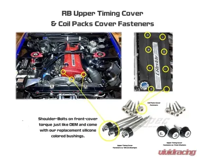 アクセサリー SS1232 Zspec Design Black Titanium Door Jamb Fastener Kit for