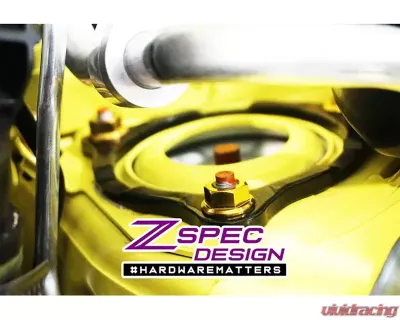 ZSPEC Design Red Titanium Grade-5 Shock Tower Nuts Nissan 350Z | 370Z | RZ34 | Infiniti G35 | G37 | Q - 00843612100320