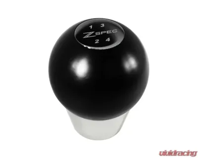 ZSPEC Design Black M10-1.25 Derlin & Stainless 4-Speed Pattern Round Shift Knob Datsun 240Z | 260Z | 280Z - 00843612100344