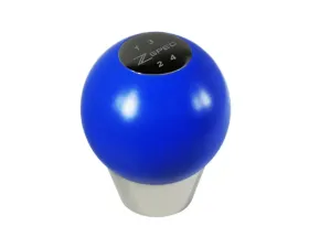 ZSPEC Design Blue Derlin & Stainless M10-1.5 4-Speed Shift Pattern Coin Apex Shift Knob