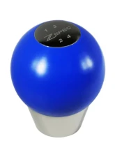 ZSPEC Design Blue M10-1.25 Derlin & Stainless 4-Speed Pattern Round Shift Knob Datsun 240Z | 260Z | 280Z                                     - 00843612100351 - Image 3