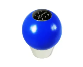 ZSPEC Design Blue Derlin & Stainless M10-1.5 5-Speed Shift Pattern Coin Apex Shift Knob
