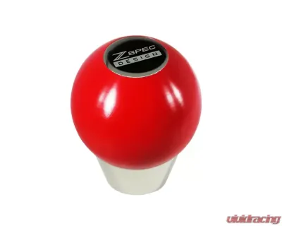 ZSPEC Design Red M10-1.25 Derlin & Stainless 6-Speed Pattern Round Shift Knob Nissan 350Z | 370Z | Z RZ34 | Infiniti G35 | G37 - 00843612100443
