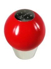 ZSPEC Design Red M10-1.25 Derlin & Stainless 5-Speed Pattern Round Shift Knob Nissan 300ZX | 240SX | R32 | R33 | R34 | Mitsubishi 3000GT                                     - 00843612100405 - Image 3