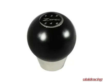 ZSPEC Design Black M10-1.25 Derlin & Stainless 6-Speed Pattern Round Shift Knob Nissan 350Z | 370Z | Z RZ34 | Infiniti G35 | G37 - 00843612100429