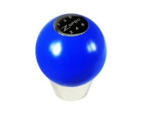 ZSPEC Design Blue Derlin & Stainless M10-1.5 6-Speed Shift Pattern Coin Apex Shift Knob