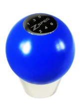 ZSPEC Design Blue M10-1.25 Derlin & Stainless 6-Speed Pattern Round Shift Knob Nissan 350Z | 370Z | Z RZ34 | Infiniti G35 | G37                                     - 00843612100436 - Image 3