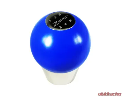 ZSPEC Design Blue M10-1.25 Derlin & Stainless 6-Speed Pattern Round Shift Knob Nissan 350Z | 370Z | Z RZ34 | Infiniti G35 | G37 - 00843612100436