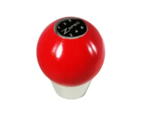 ZSPEC Design Red Derlin & Stainless M10-1.5 6-Speed Shift Pattern Coin Apex Shift Knob