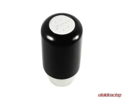 ZSPEC Design Black Derlin & Stainless M10-1.5 4-Speed Shift Pattern Coin Scene Shift Knob - 00843612122209