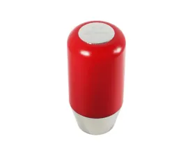 ZSPEC Design Red Derlin & Stainless M10-1.5 4-Speed Shift Pattern Coin Scene Shift Knob