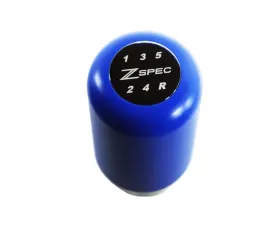 ZSPEC Design Blue Derlin & Stainless M10-1.5 5-Speed Shift Pattern Coin Scene Shift Knob