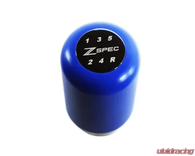 ZSPEC Design Blue M10-1.25 Derlin & Stainless 5-Speed Pattern Vertical Shift Knob Nissan 300ZX | 240SX | R32 | R33 | R34 | Mitsubishi 3000GT - 00843612100511