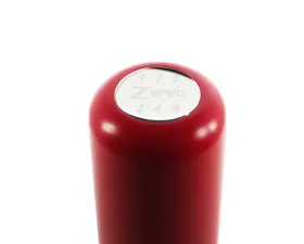 ZSPEC Design Red Derlin & Stainless M10-1.5 5-Speed Shift Pattern Coin Scene Shift Knob