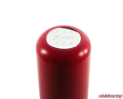 ZSPEC Design Red Derlin & Stainless M12-1.25 5-Speed Shift Pattern Coin Scene Shift Knob 00843612122391 - 00843612122391