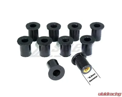 ZSPEC Design Stainless M5x20mm Button-Head Body Kit Fasteners w/ Well Nuts - 00843612100870