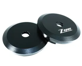 ZSPEC Design Black Billet Shock Tower Covers w/ ZSPEC Logo BMW 3-Series E36 1990-2000