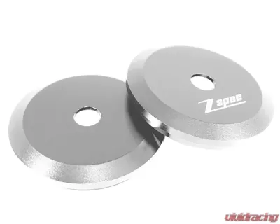 ZSPEC Design Silver Billet Shock Tower Covers w/ ZSPEC Logo BMW 3-Series E36 1990-2000 - 00843612176097
