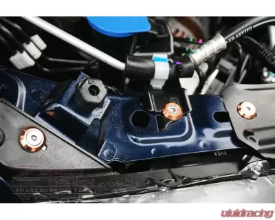 ZSPEC Design Green Stainless & Billet Stage 3 Dress-Up Bolts Fastener Kit Mazda Mazda3 2.0L 2014-2017 - 00843612101662