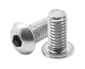 ZSPEC Design 10-Pack Silver Stainless M5-0.8x10mm Button-Head Fasteners