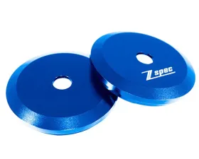 ZSPEC Design Blue Billet Shock Tower Covers w/ ZSPEC Logo BMW 3-Series E36 1990-2000