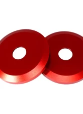 ZSPEC Design Red Billet Shock Tower Covers w/out Logo BMW 3-Series E36 1990-2000                                     - 00843612172440 - Image 2