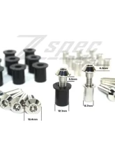 ZSPEC Design 10-Pack Stainless M6x25mm Shank/Shoulder Bolts w/ Stainless Rivet Nuts                                     - 00843612102126 - Image 3