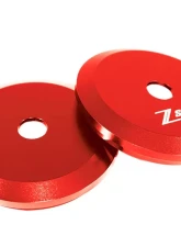 ZSPEC Design Red Billet Shock Tower Covers w/ ZSPEC Logo BMW 3-Series E36 1990-2000                                     - 00843612172457 - Image 2