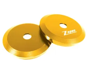 ZSPEC Design Gold Billet Shock Tower Covers w/ ZSPEC Logo BMW 3-Series E36 1990-2000