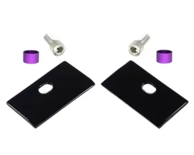 ZSPEC Design Black Stainless Intake Valve Cover Wire Covers w/ Gloss Purple Washers Nissan 300ZX Z32 1990-1999