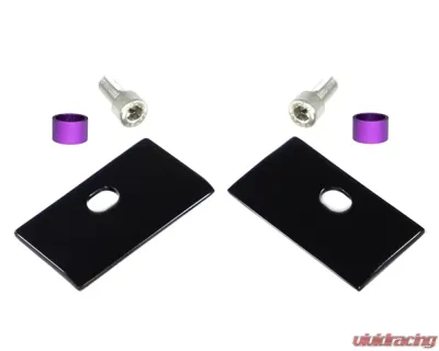 ZSPEC Design Black Stainless Intake Valve Cover Wire Covers w/ Gloss Purple Washers Nissan 300ZX Z32 1990-1999 - 00843612102294