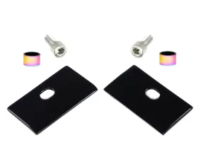 ZSPEC Design Black Stainless Intake Valve Cover Wire Covers w/ Neochrome Washers Nissan 300ZX Z32 1990-1999