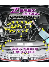 ZSPEC Design Peach Stainless & Billet Stage 3 Dress-Up Bolts Fastener Kit Volkswagen Golf GTI MK7 2.0L 2015+                                     - 00843612152879 - Image 2