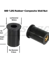 ZSPEC Design SUV/Truck Body Elements & Over-Fender Flares 10-Pack M8 Rubber Well Nuts                                     - 00843612103420 - Image 2