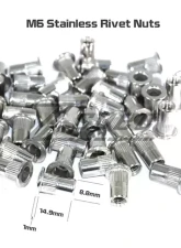 ZSPEC Design 10-Pack SUS304 Stainless Steel M6-1.0 Rivet Nuts                                     - 00843612104250 - Image 2