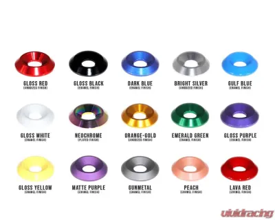 ZSPEC Design Billet Finish-Washer One-of-Each Color Sample Pack - 00843612104441