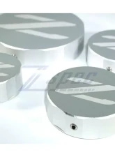 ZSPEC Design Silver Billet Aluminum Reservoir Cap Cover Set w/ Z Logo Nissan Z32 300ZX 1990-1996                                     - 00843612104731 - Image 5