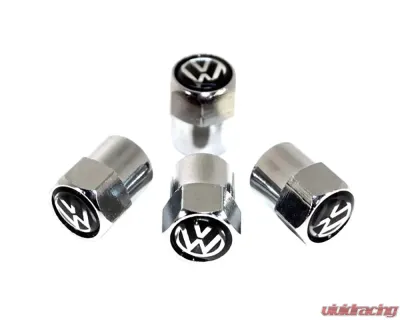 ZSPEC Design Chrome Volkswagen Style Valve Stem Tire Caps - 00843612105516