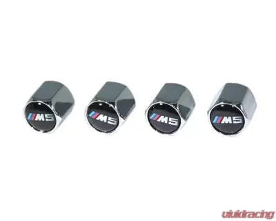 ZSPEC Design Chrome BMW M5 Style Valve Stem Tire Caps - 00843612105547