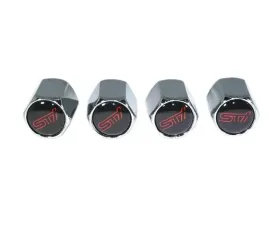 ZSPEC Design Chrome Subaru STI WRX Style Valve Stem Tire Caps