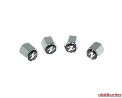 ZSPEC Design Chrome Nissan 370Z Z34 Style Valve Stem Tire Caps - 00843612105714