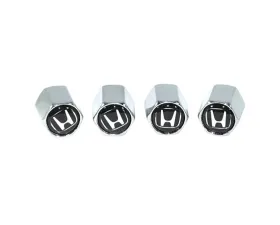 ZSPEC Design Chrome Honda Style Valve Stem Tire Caps