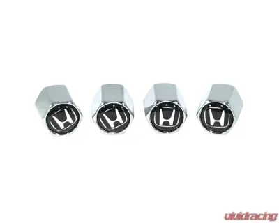 ZSPEC Design Chrome Honda Style Valve Stem Tire Caps - 00843612105752