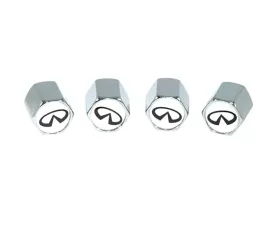 ZSPEC Design Chrome Infiniti Style Valve Stem Tire Caps