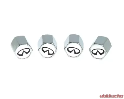 ZSPEC Design Chrome Infiniti Style Valve Stem Tire Caps - 00843612105769